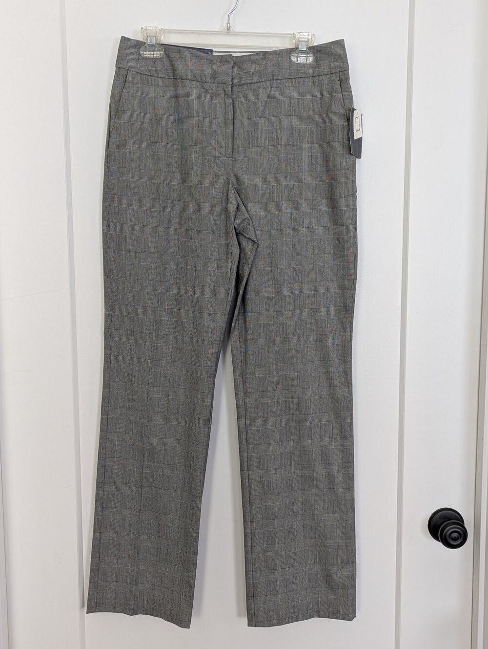 Liz Claiborne Size 6 Dress Pants Straight Leg Plaid Career Business NWT